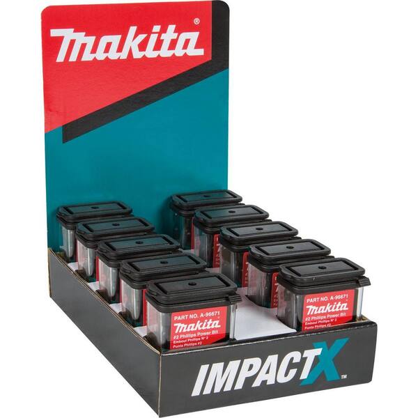 Makita ImpactX #2 Phillips 2 in. Modified S2 Steel Power Bit (10 x 15-Pack)