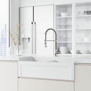 Edison Single Handle Pull-Down Sprayer Kitchen Faucet with Touchless Sensor in Stainless Steel