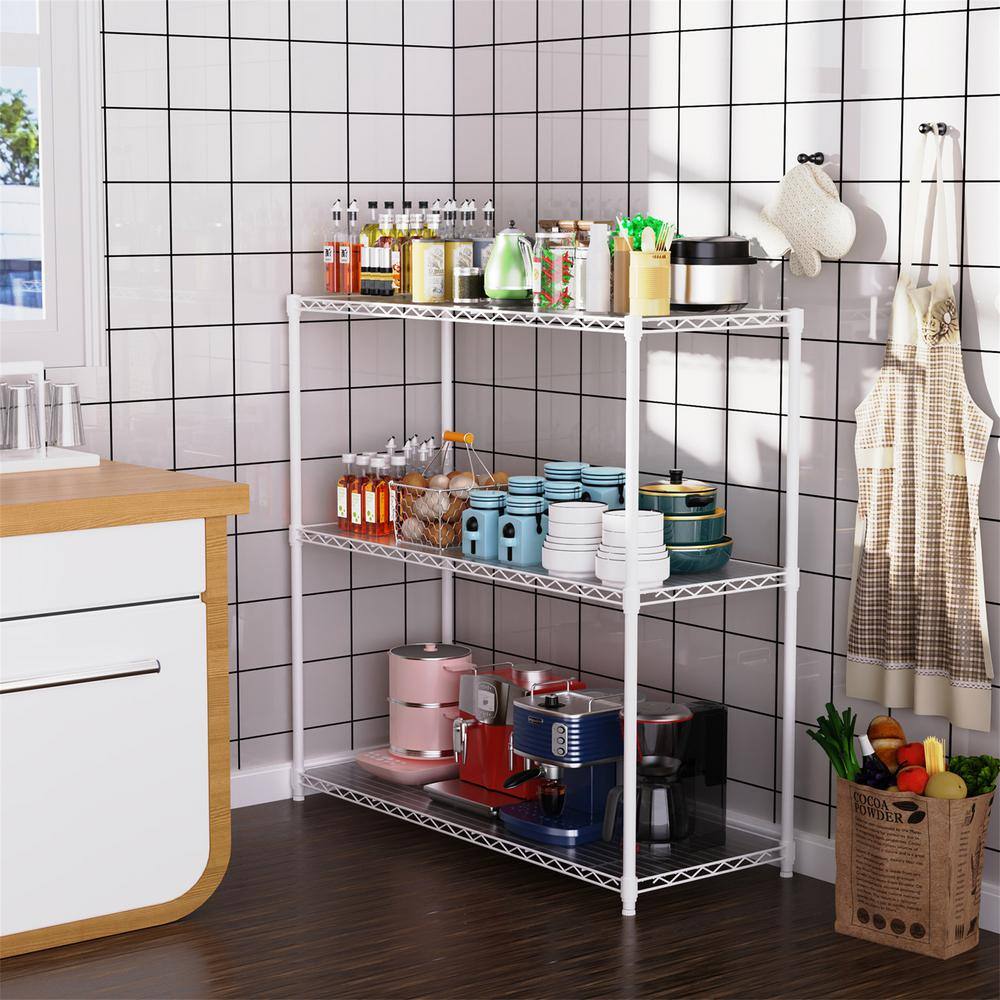 FUNKOL 3 Tier 1050 LBS NSF Heavy Duty Adjustable Metal Storage