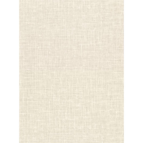 Warner Upton Eggshell Faux Linen Eggshell Wallpaper Sample