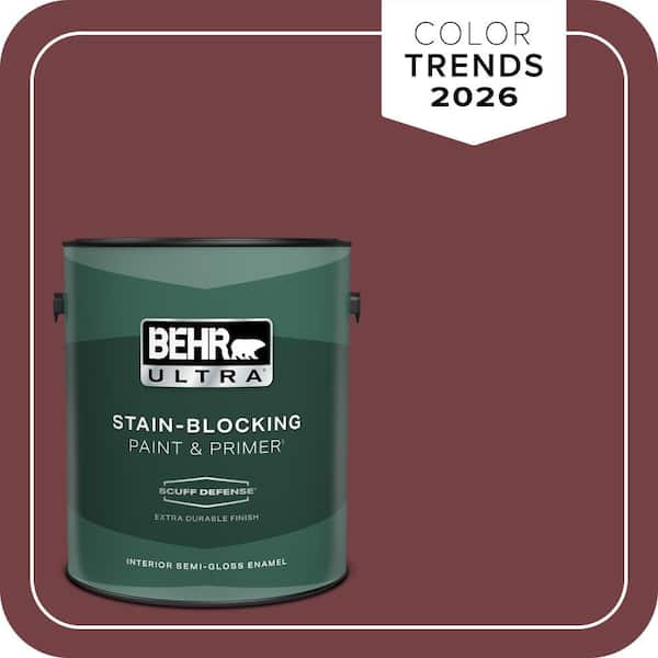 BEHR ULTRA 1 gal. #MQ1-15 Rumors Extra Durable Semi-Gloss Enamel Interior Paint & Primer