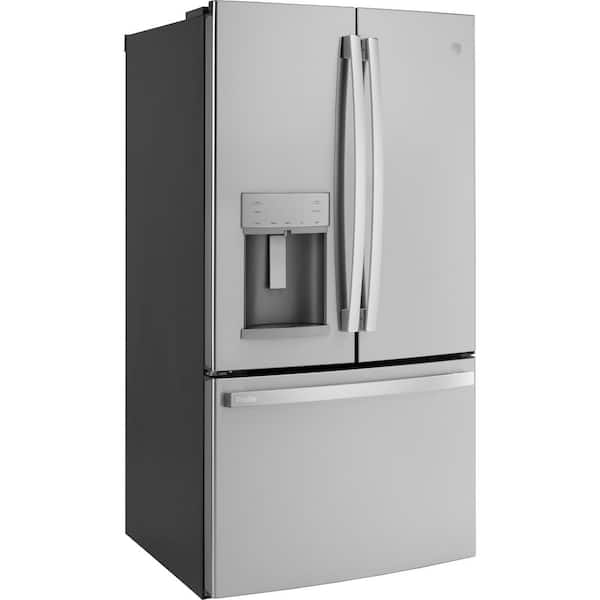 GE Profile 27.7 Cu Ft 36 Wide French Door Refrigerator in PrintResistant  Stainless - PFE28KYNFSC