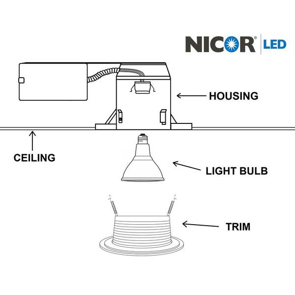 Bronze NICOR Lighting 6-Inch Baffle Lighting Trim 17510BZ Bronze NICOR Lighting 6-Inch Baffle Lighting Trim 17510BZ