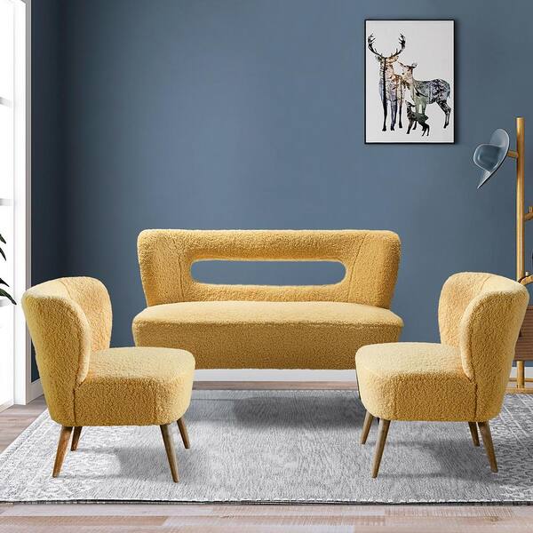 Mustard Living Room Set | Baci Living Room