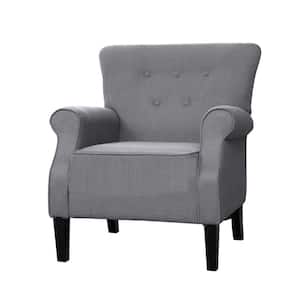 Industrial Gray Upholstery Arm Chair