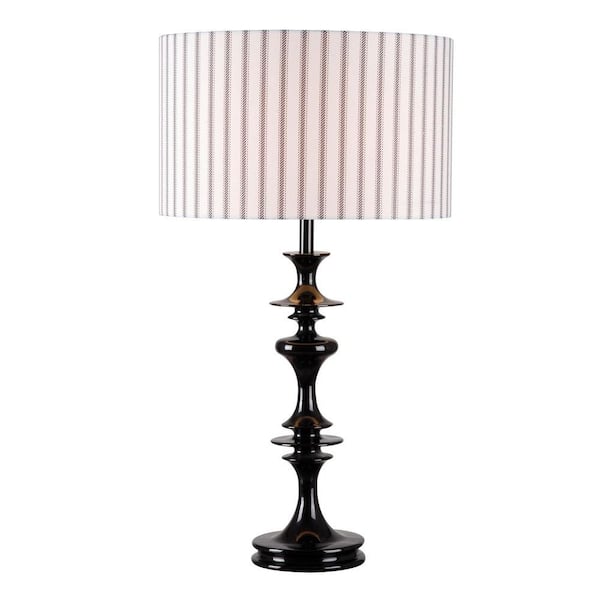 Kenroy Home Claiborne 28 in. Black Table Lamp