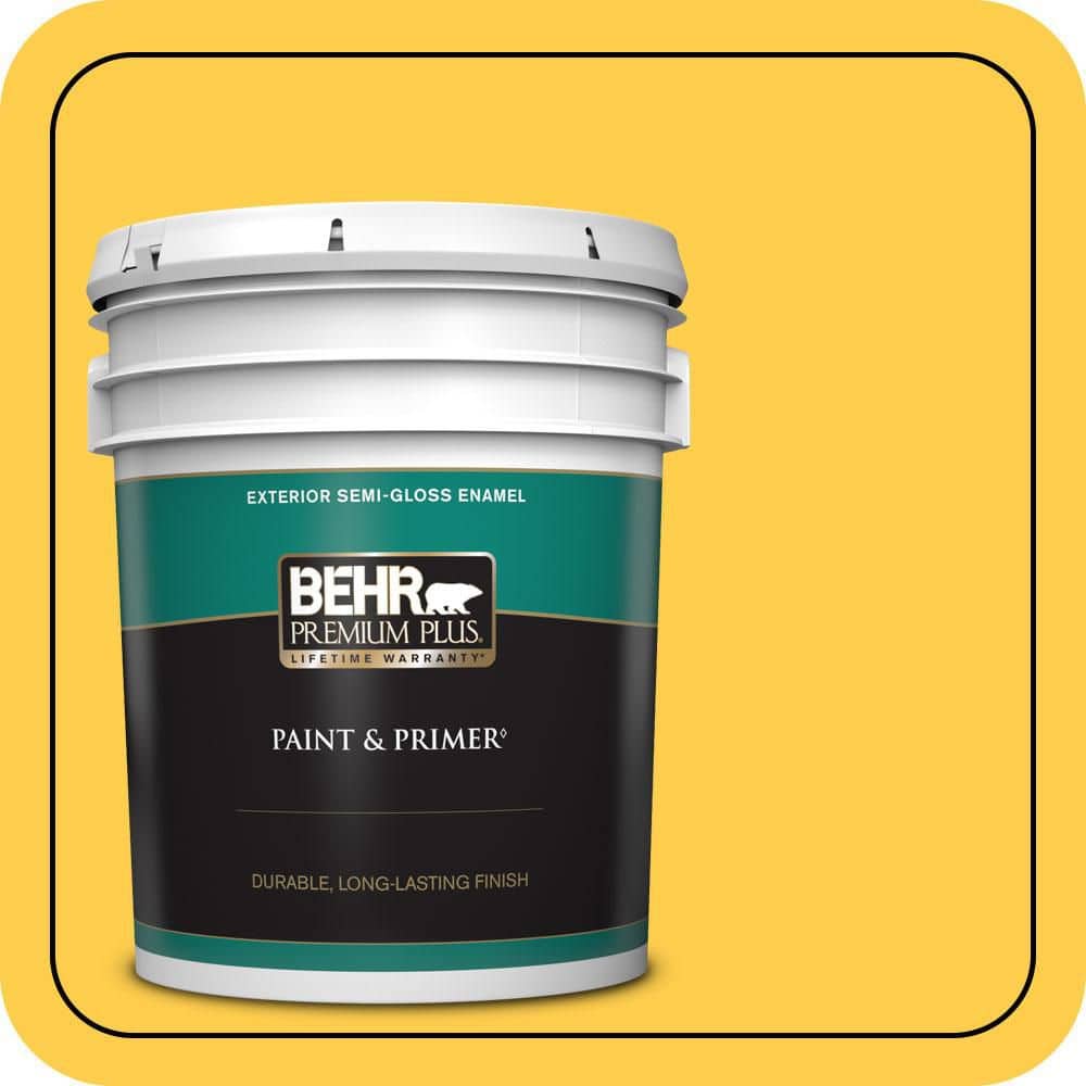 5 gal. #340B-6 Pineapple Soda Semi-Gloss Enamel Exterior Paint & Primer price history on PriceWatchPro
