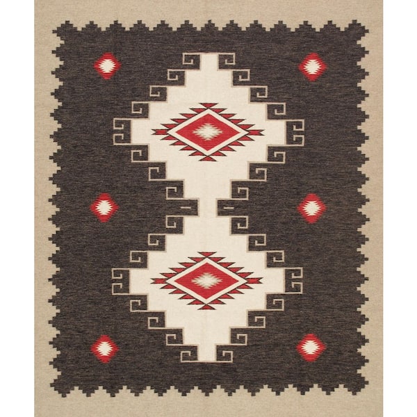 Pasargad Home Tuscany Light Brown/Ivory 8 ft. x 10 ft. Geomatric Area Rug