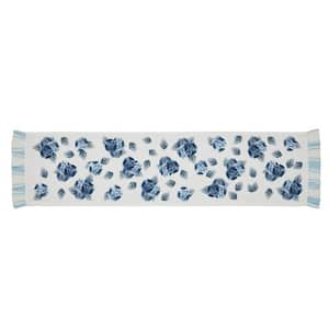 Finders Keepers 12 in. W x 48 in. L Blue Floral PET Table Runner