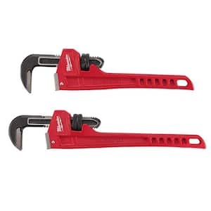 14 in. and 18 in. Steel Pipe Wrench Set (2-Piece)