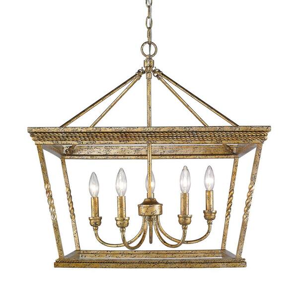 Golden Lighting Davenport LG 5-Light Luxe Gold Chandelier