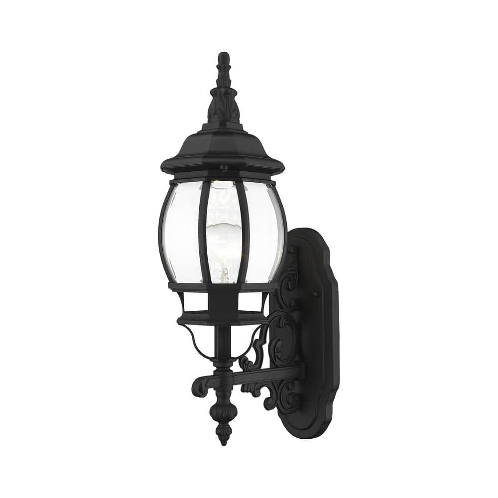 Frontenac 1 Light Textured Black Outdoor Wall Sconce