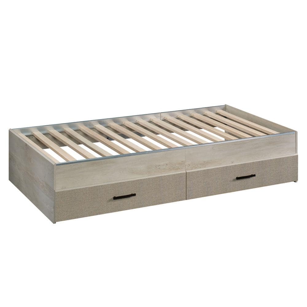 Chalked Chestnut Twin Daybed with Storage Drawers and Casters