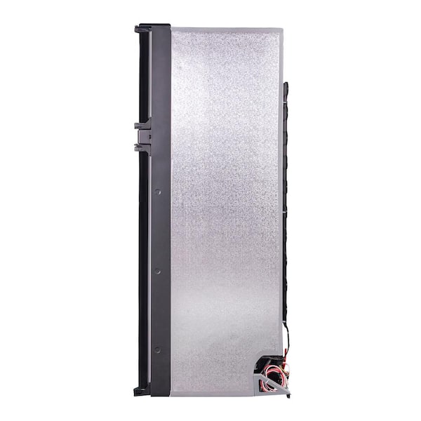 22.83 in 10 cu. ft. 12V/DC Top Freezer Refrigerator installation depth 24 in. in Stainless for RV Boat Off-Grid 2 Doors