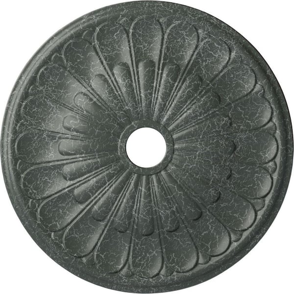 Ekena Millwork 1-3/8" x 26-3/4" x 26-3/4" Polyurethane Elsinore Ceiling Moulding, Athenian Green Crackle
