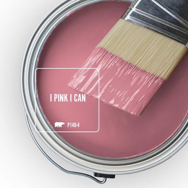 BEHR PREMIUM PLUS 1 qt. #680A-3 Pink Bliss High-Gloss Enamel  Interior/Exterior Paint 840004 - The Home Depot