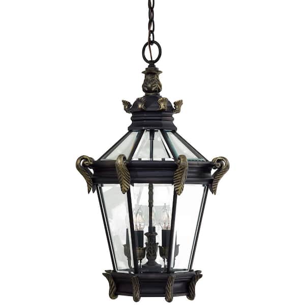 the great outdoors by Minka Lavery Stratford Hall 5-Light Heritage with Gold Highlights Hanging Fixture