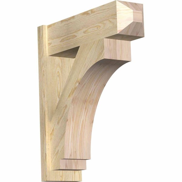 Ekena Millwork 8 in. x 30 in. x 26 in. Imperial Craftsman Rough Sawn Douglas Fir Outlooker