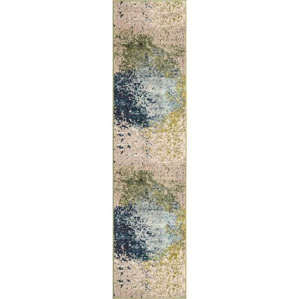 Unique Loom Estrella Vella Blue 2' 0 x 8' 0 Area Rug