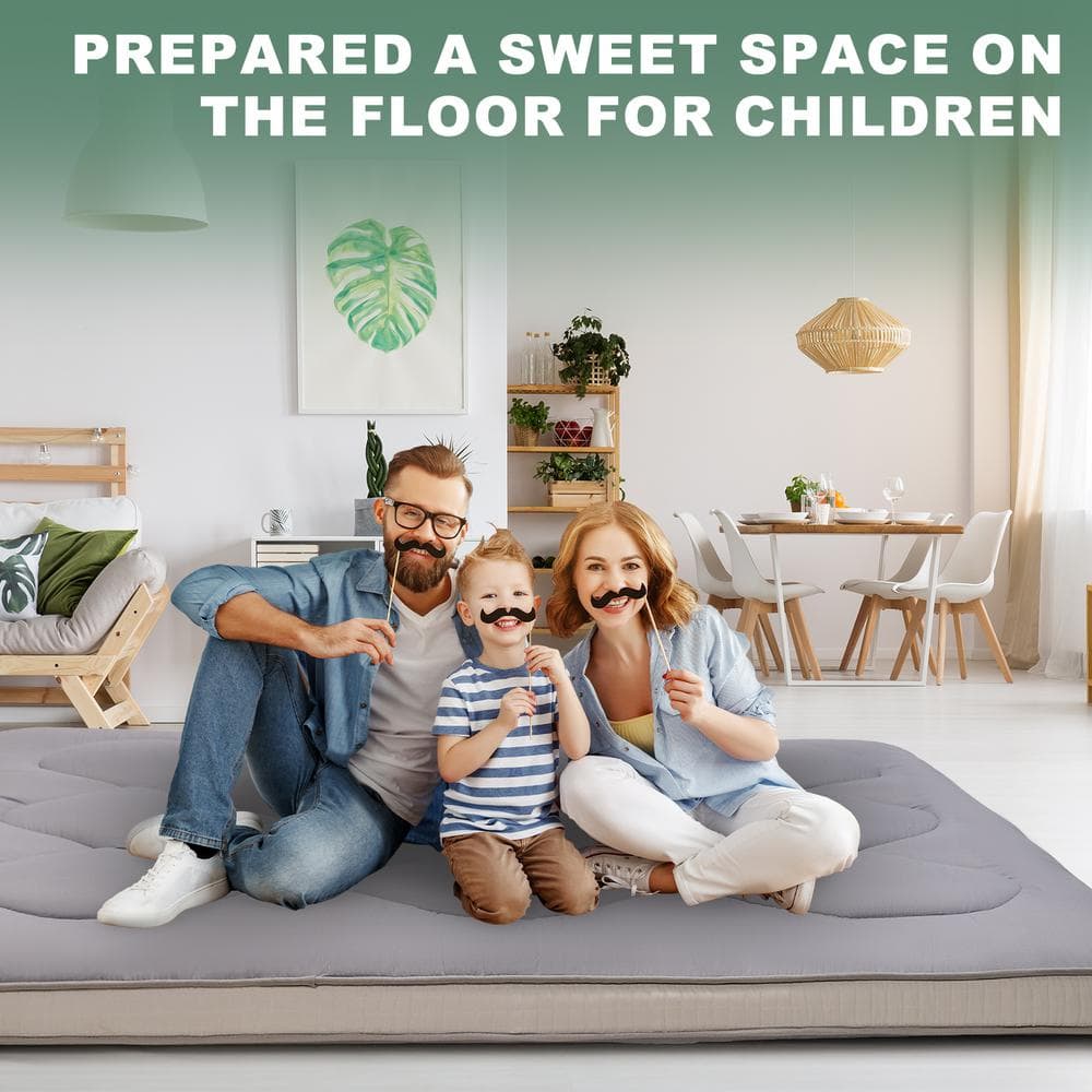 BOZTIY Futon Mattress Queen Size 3.5 in. Folding Floor Mattress