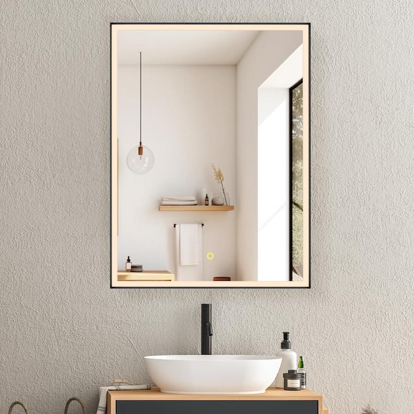 Altair Fenice 48 in. W x 32 in. H Rectangular Aluminum Medicine Cabinet with Mirror
