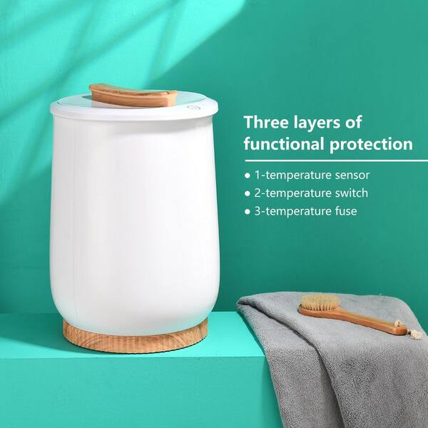Interbath Bucket Towel Warmers with White ITBTW01WH - The Home Depot
