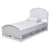 Baxton Studio Elise White Twin Platform Storage Bed 168 10826 HD