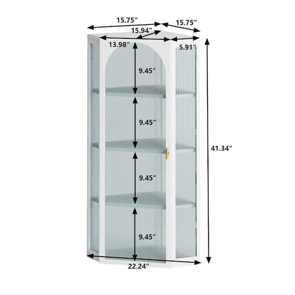 Tenleaf 22.24 in. W x 15.94 in. D x 41.34 in. H Bathroom Storage