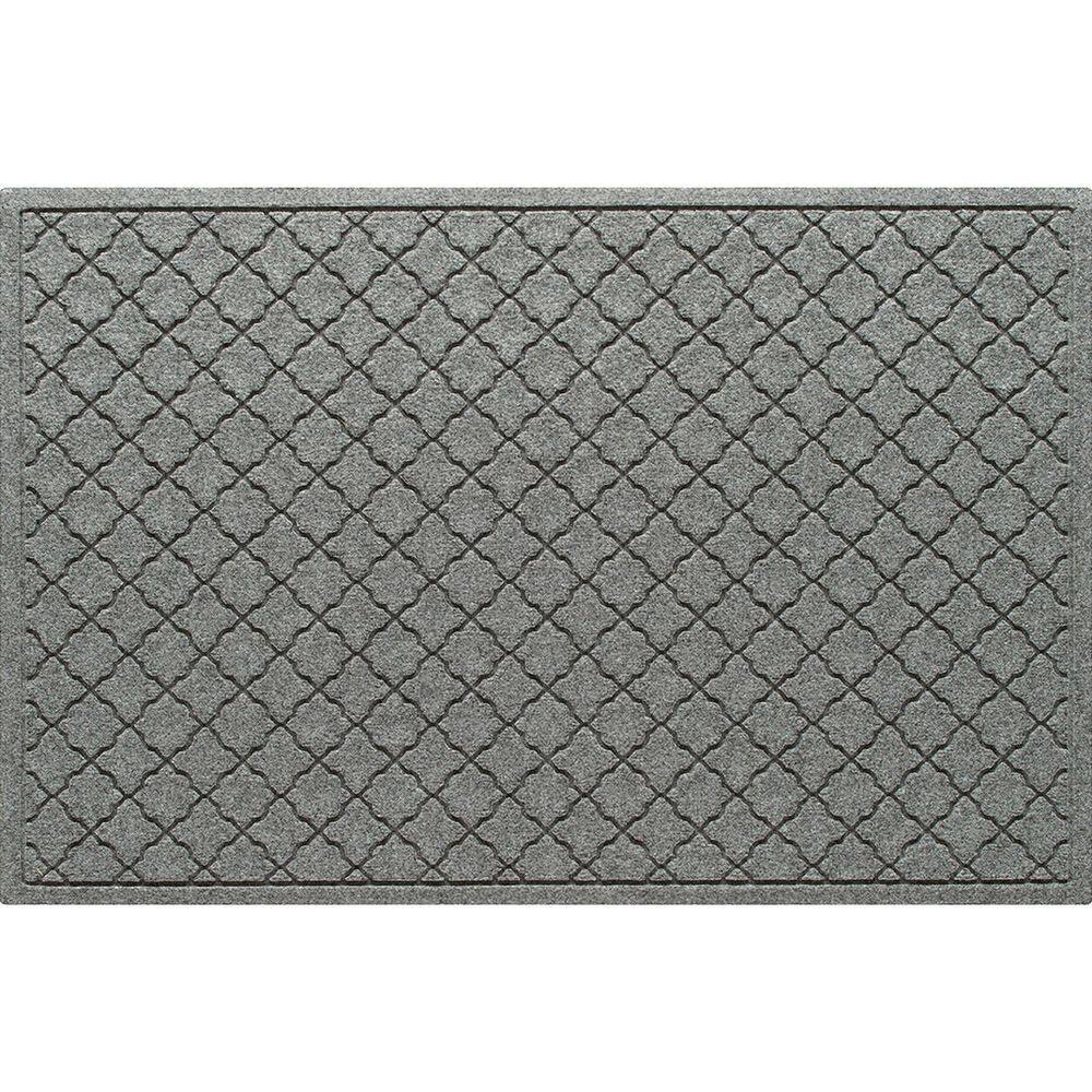 Waterhog Cordova 34 in. x 52 in. PET Polyester Indoor Outdoor Mat Medium Gray price history on PriceWatchPro