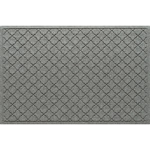 Waterhog Cordova 34 in. x 52 in. PET Polyester Indoor Outdoor Mat Medium Gray