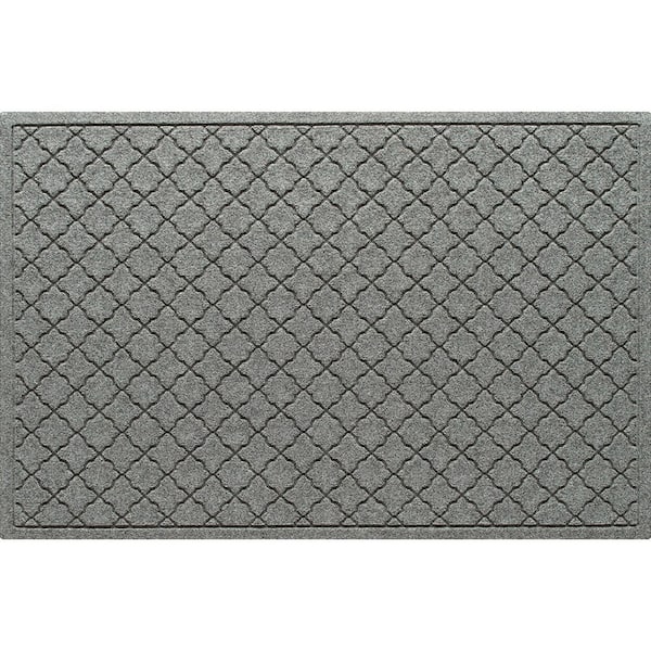 Waterhog Cordova 34 in. x 52 in. PET Polyester Indoor Outdoor Mat Medium Gray