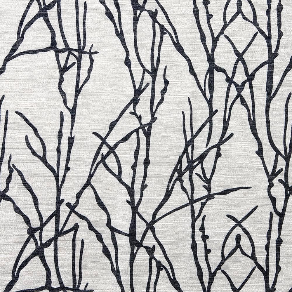 Indigo Branches Linen Blend Grommet Top Curtain Panels, 54x96