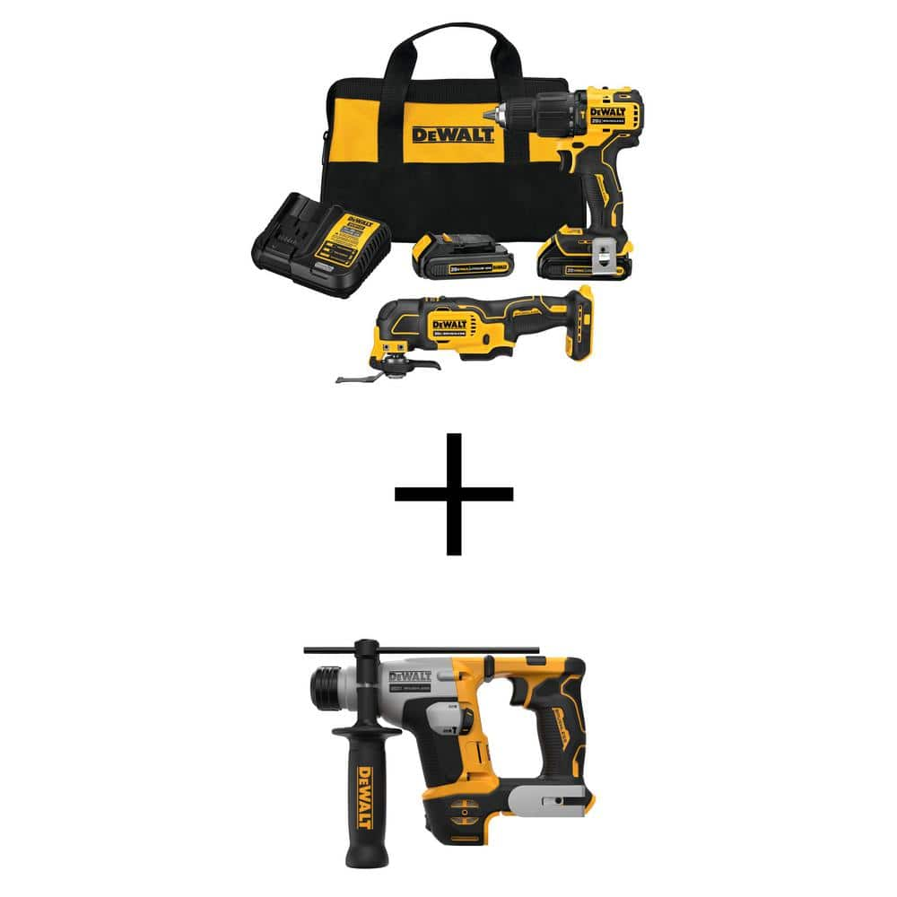 Dewalt Atomic V Max Lithium Ion Cordless Brushless Tool Combo Kit