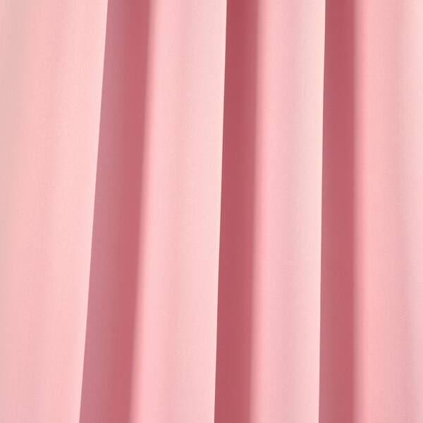 Lush Decor Grommet Sheer Panels with Insulated Blackout Lining Pink 38x45 Set