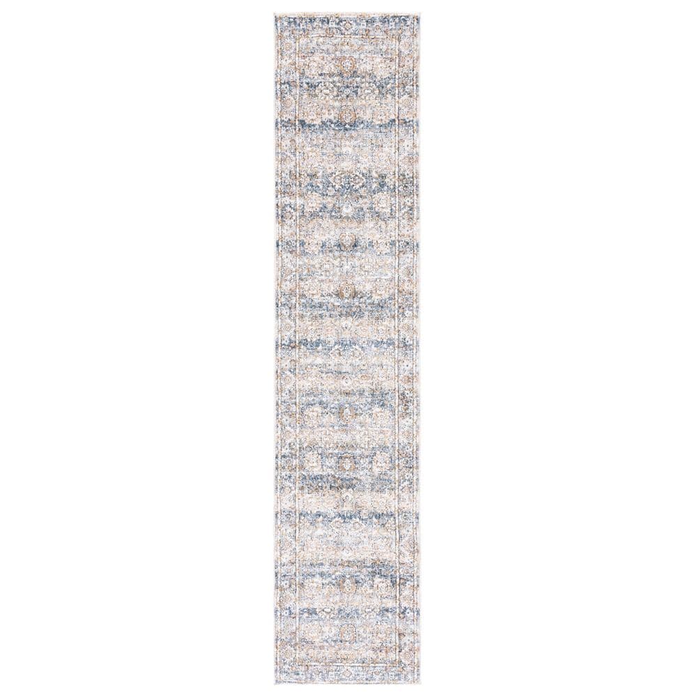 Moondust 2 ft. x 9 ft. Blue/Gray Striped Medallion Runner Rug price history on PriceWatchPro