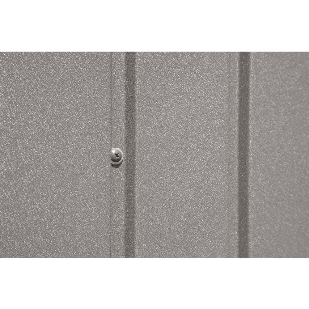 Elite 8x6 Cool Grey Galvanized Steel Storage Shed