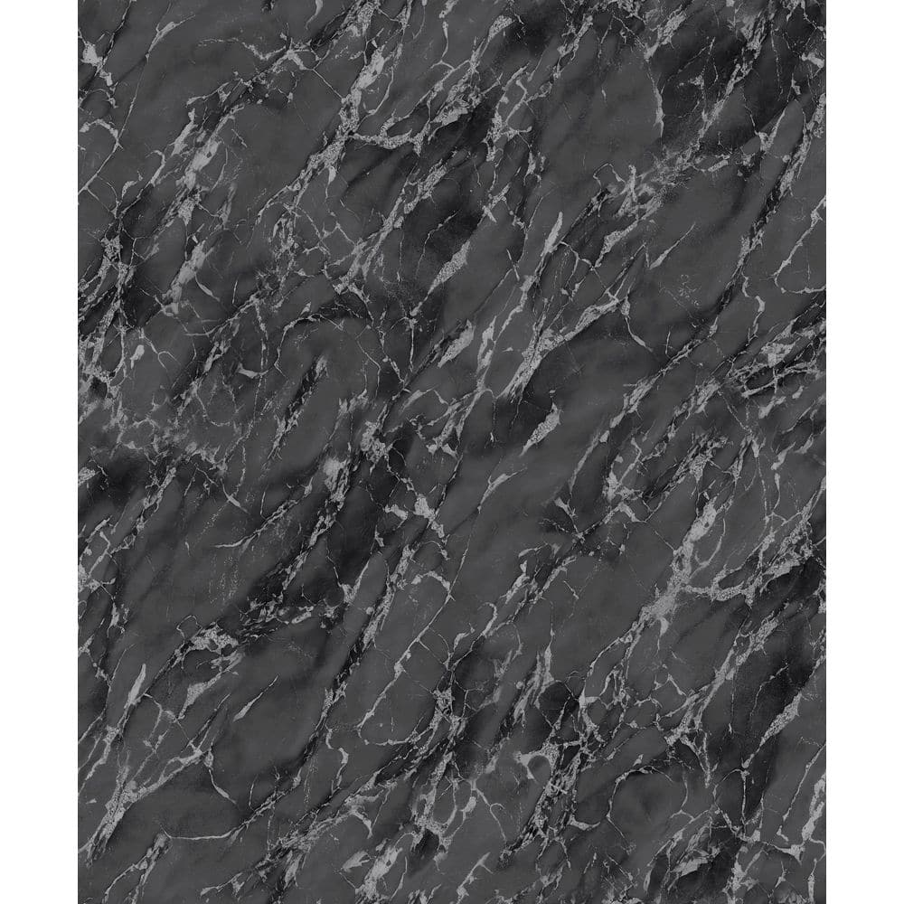 Special FX 2 Collection Black Metallic Marble Effect Vinyl on Non-Woven Non