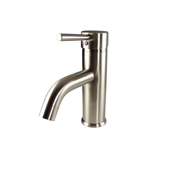 Fresca Sillaro Single Hole 1-Handle Low-Arc Bathroom Faucet in Brushed Nickel