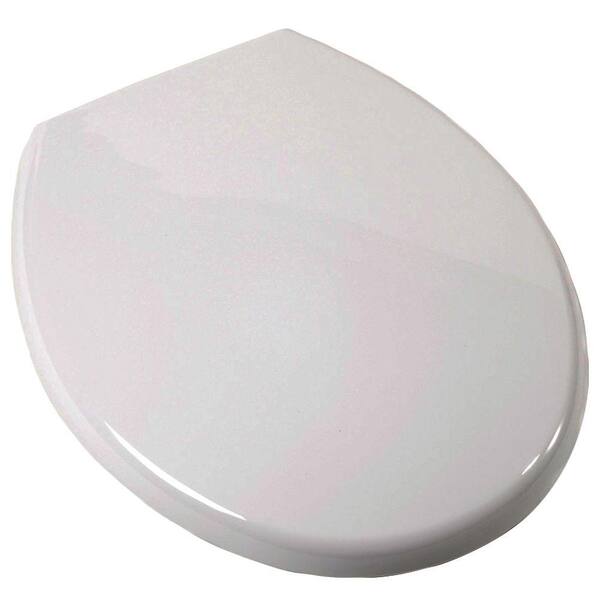 Comfort Seats Euro Round Closed Front Toilet Seat In White