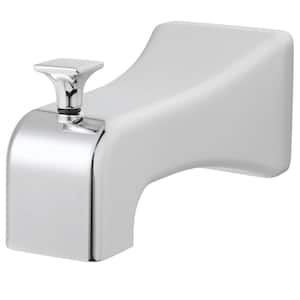 The Edge 5.43 in. Pull-Up Diverter Tub Spout with Slip-Fit Connection in Polished Chrome