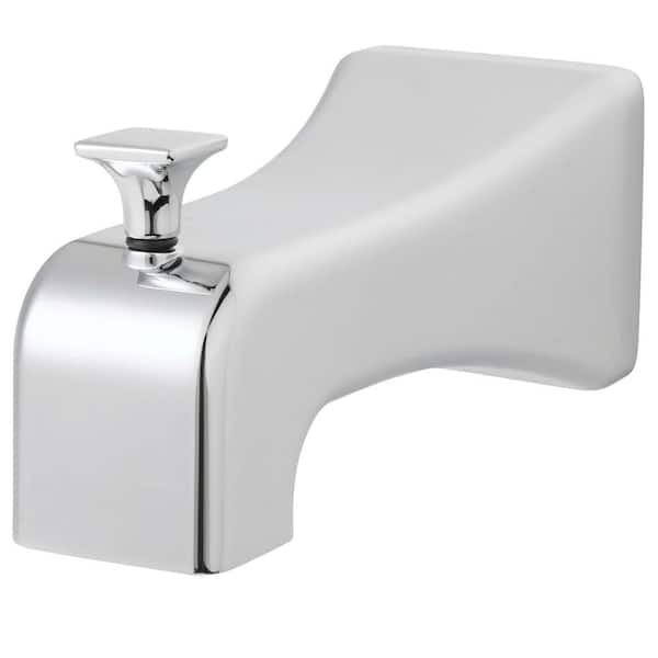 Speakman The Edge 5.43 in. Pull-Up Diverter Tub Spout with Slip-Fit Connection in Polished Chrome