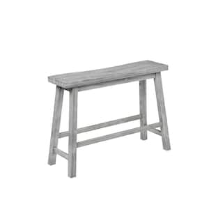24 in. H x 33 in. W Sonoma Storm Gray Wire-Brush Wood Bench