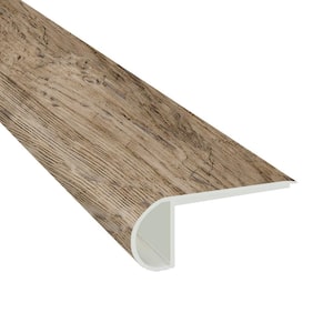 Rustic Pecan 0.75 in. Thick x 2.75 in. Wide x 94 in. Length Luxury Vinyl Flush Stairnose Molding