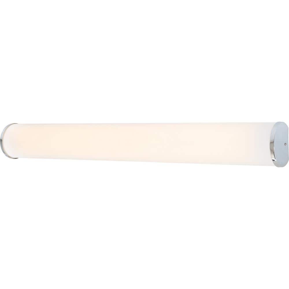 Large 1-Light Chrome LED Indoor/Outdoor Bath/Vanity Bar Light/Wall Mount Sconce with White Acrylic Diffuser Tube price history on PriceWatchPro
