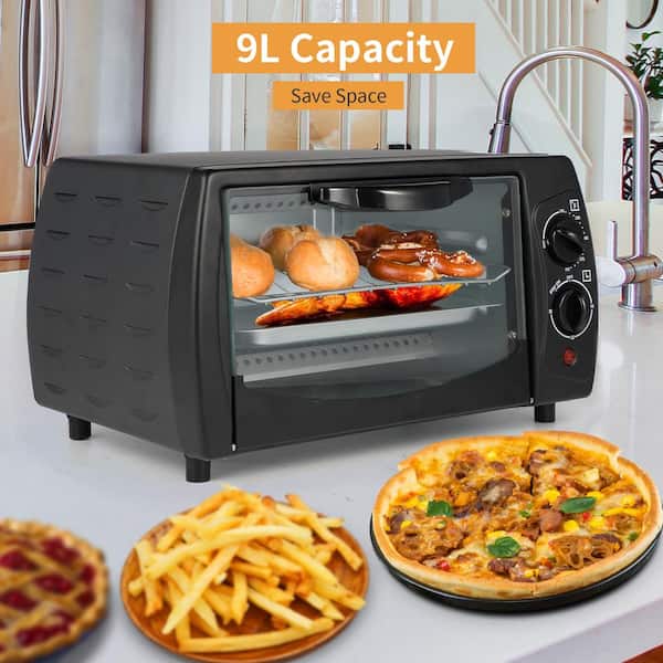 Countertop 9L Oven Household Electric Toaster with 60 Minutes Timer and  Multi Fu