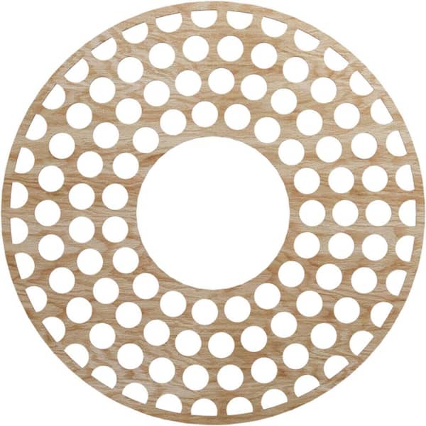 Ekena Millwork 0.25 in. x 40 in. x 40 in. Wood Medallion Moulding