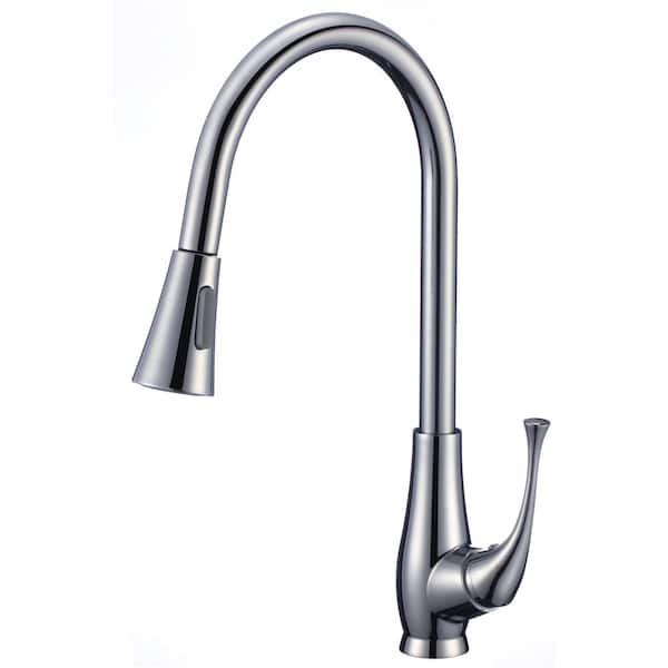 Unbranded Roxy Single handle Deck Mount Standard Kitchen Faucet 4 in. W Chrome 16GS-16747
