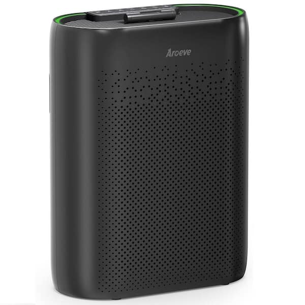 1095 Sq. Ft. Air Purifiers for Home with Automatic Air Detection, Remove Dust, Pet Dander and Pollen in Black