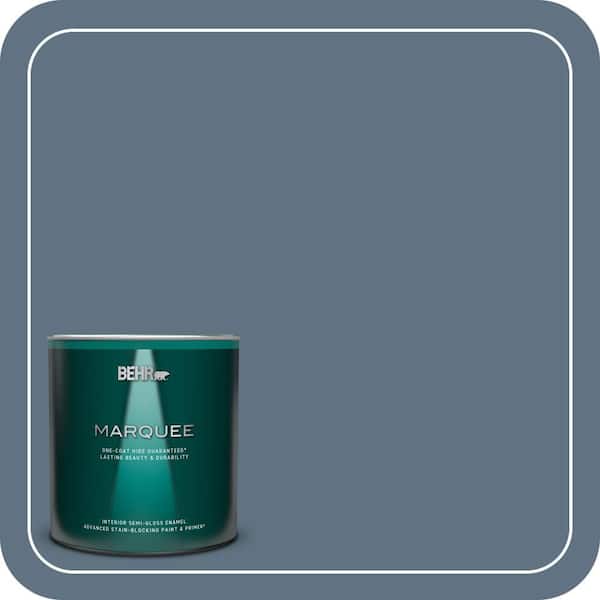 BEHR MARQUEE 1 qt. #560F-6 Windsor Haze Semi-Gloss Enamel Interior Paint & Primer
