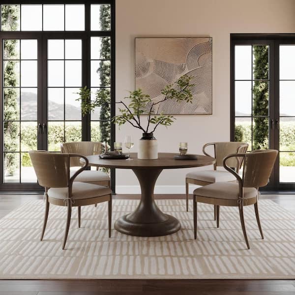 Cranbury Plush Textured Washable Cream 9 ft. x 12 ft. Indoor Area Rug